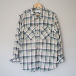 Aritzia Tna Plaid Oversized Button-Up shirt women's M